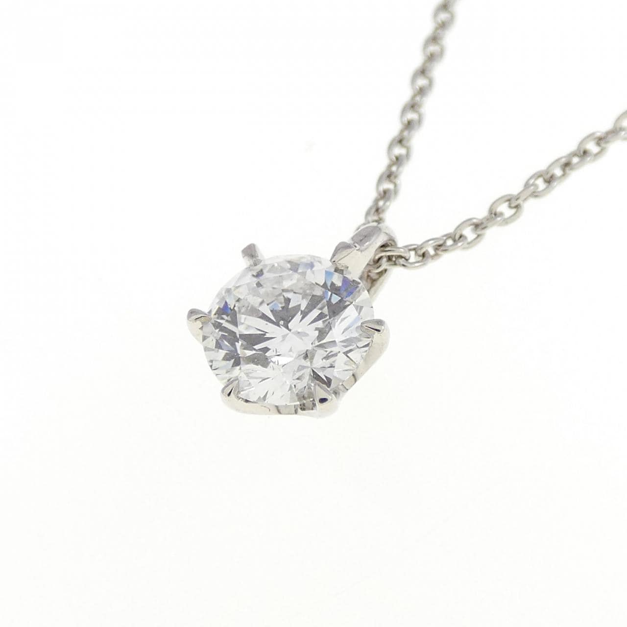 【リメイク】PT ダイヤモンド ネックレス 0.417CT D SI1 EXT H＆C