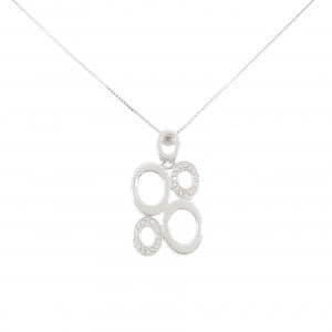 K18WG ダイヤモンド ネックレス 0.20CT