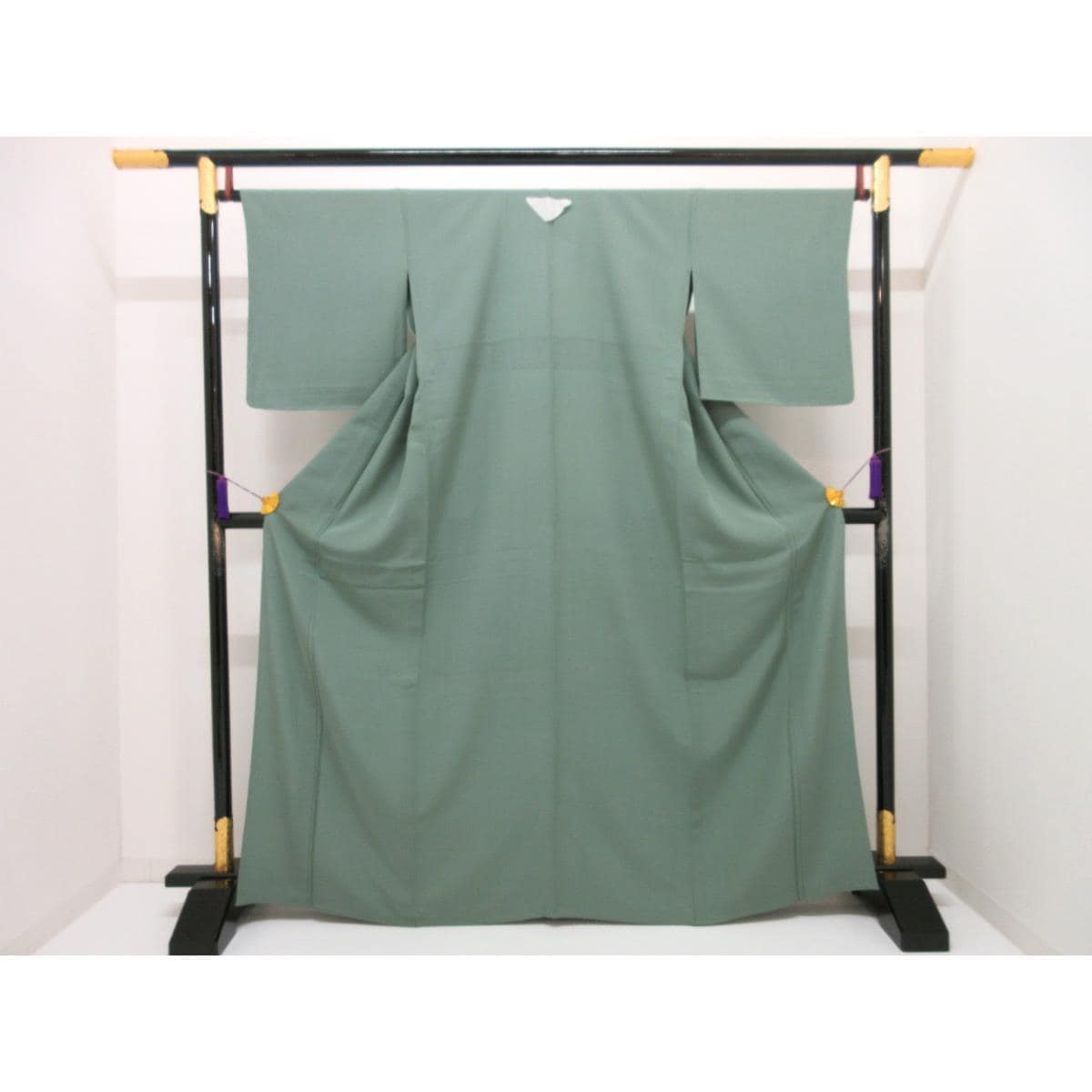 【未使用品】単衣　色無地　違い鷹の羽