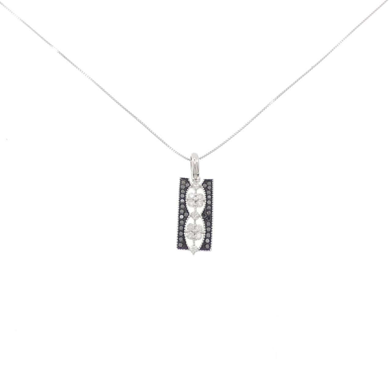 K18WG/K18BG ダイヤモンド ネックレス 0.55CT