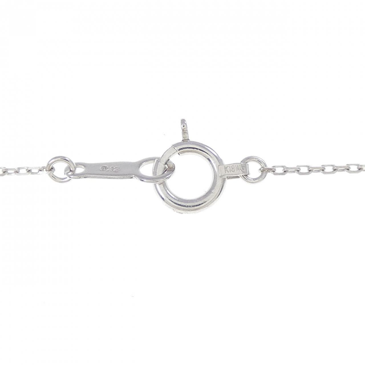 K18WG ダイヤモンド ネックレス 0.12CT