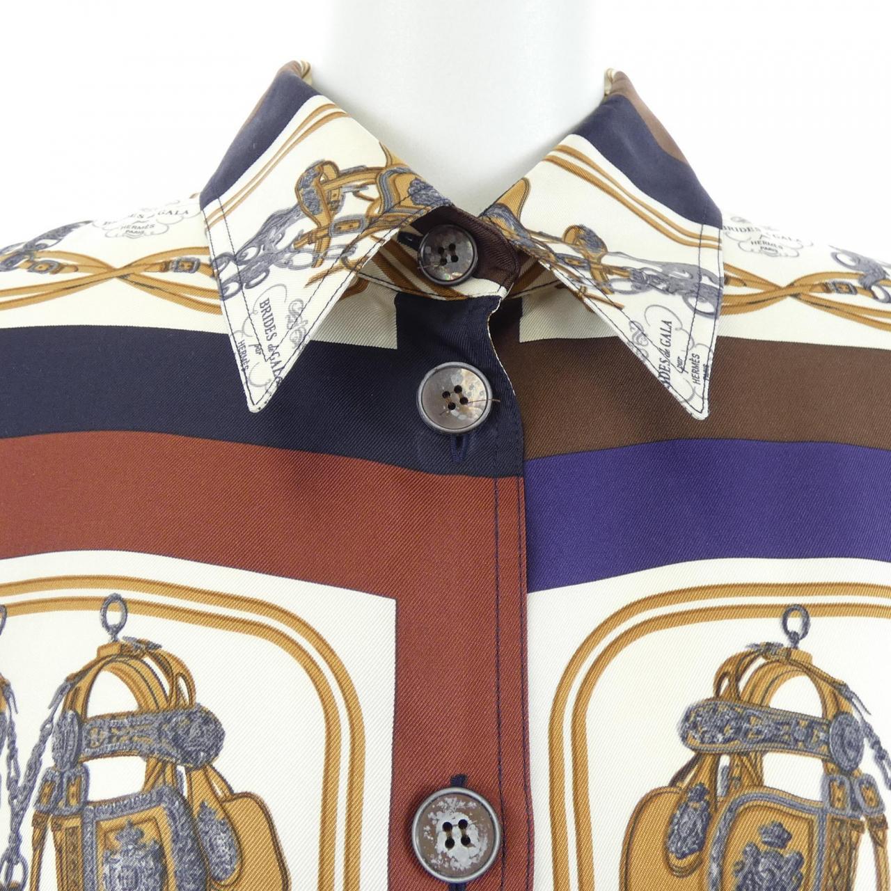 【ヴィンテージ】エルメス HERMES BRIDES DE GALA ツイルレーヌ. シャツ