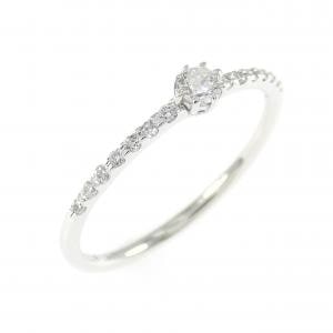 K18WG ダイヤモンド リング 0.14CT
