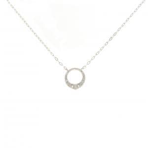 K18WG ダイヤモンド ネックレス 0.06CT