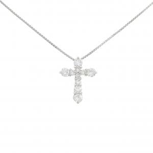 PT900/PT850 クロス ダイヤモンド ネックレス 0.52CT