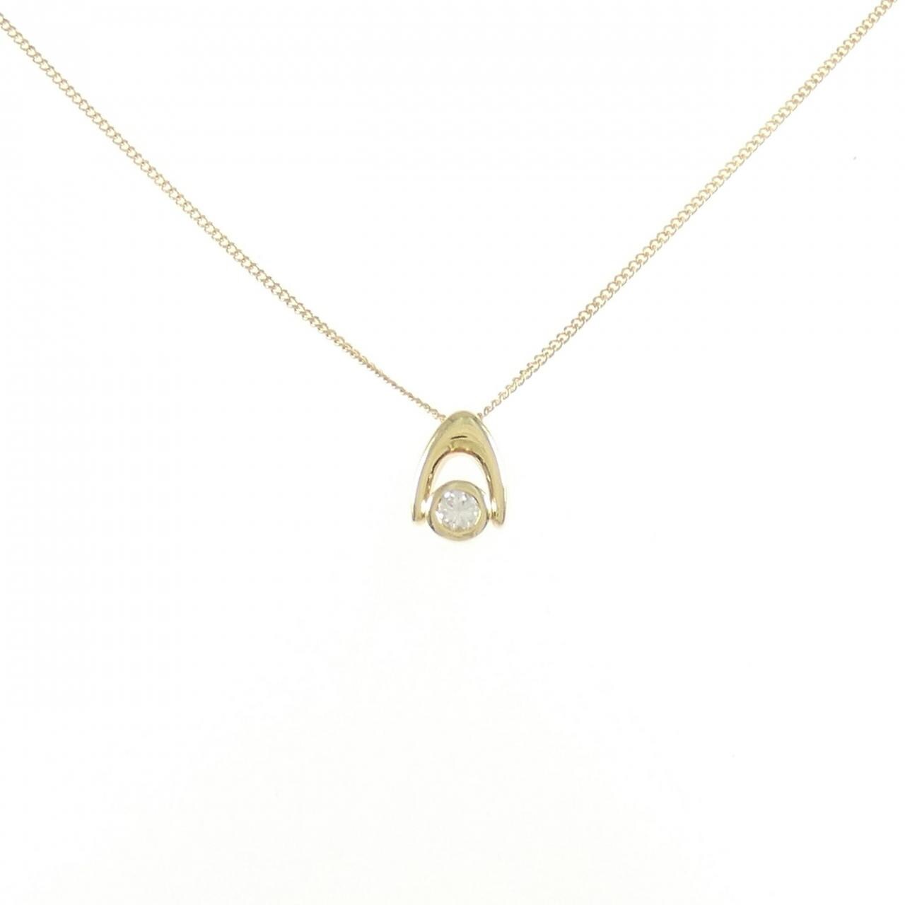 K18YG ダイヤモンド ネックレス 0.14CT