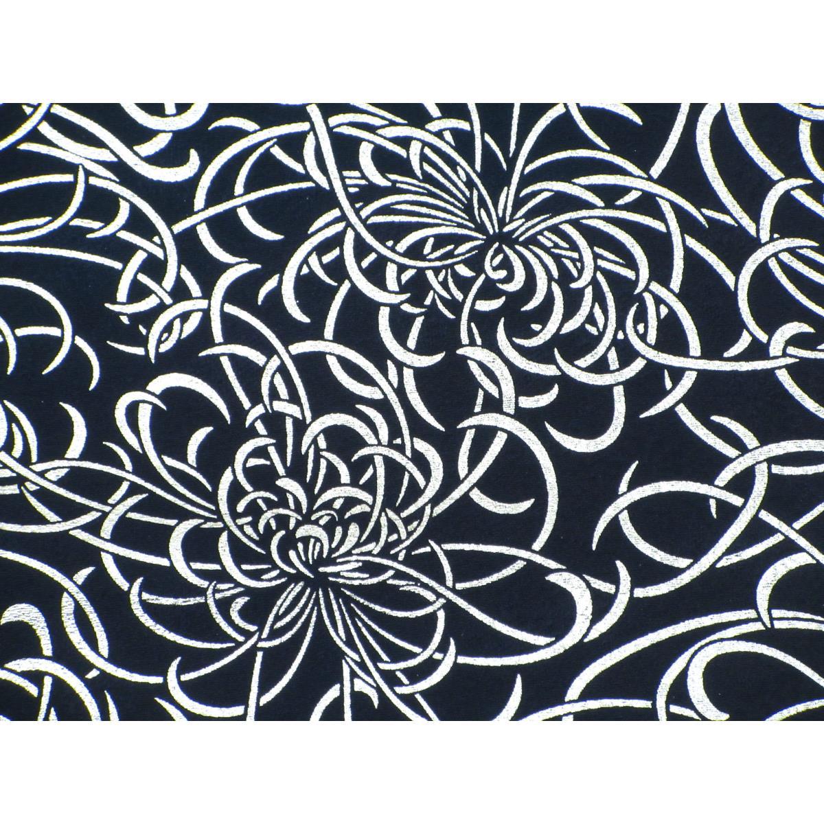 【未使用品】着尺反物　銀彩加工