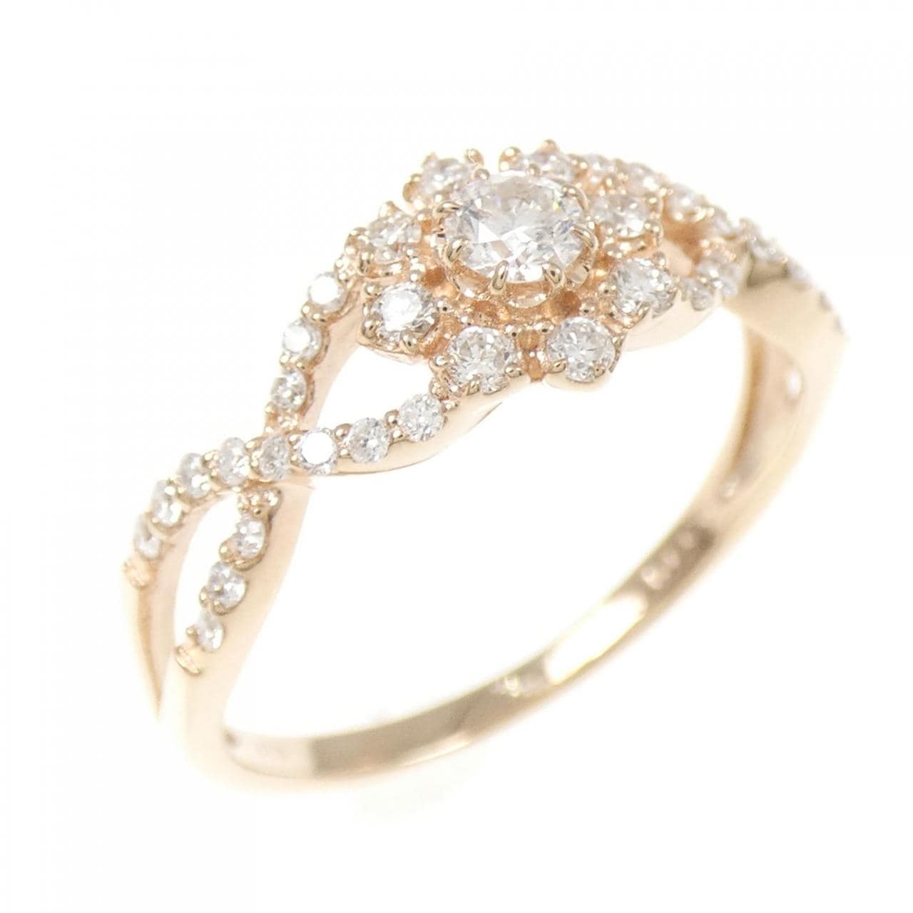 K18PG ダイヤモンド リング 0.110CT