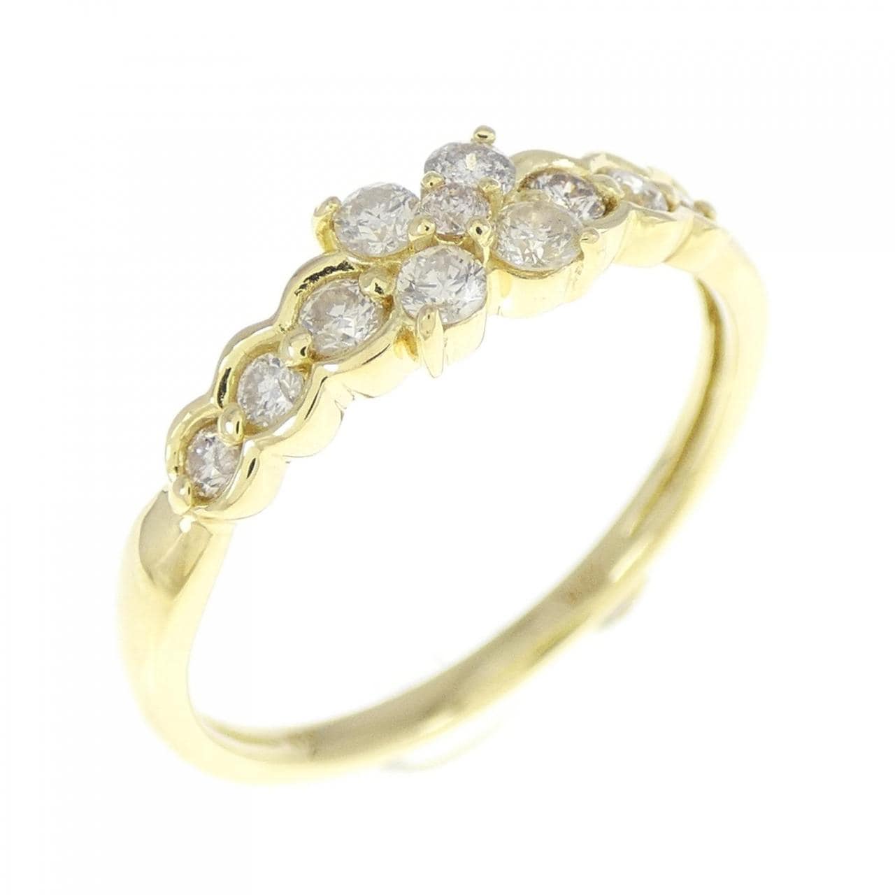 [BRAND NEW] K18YG Diamond ring 0.27CT