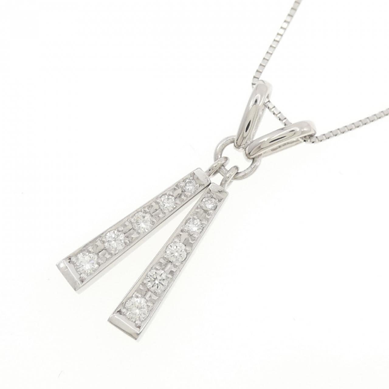 PT900/PT850 ダイヤモンド ネックレス 0.30CT