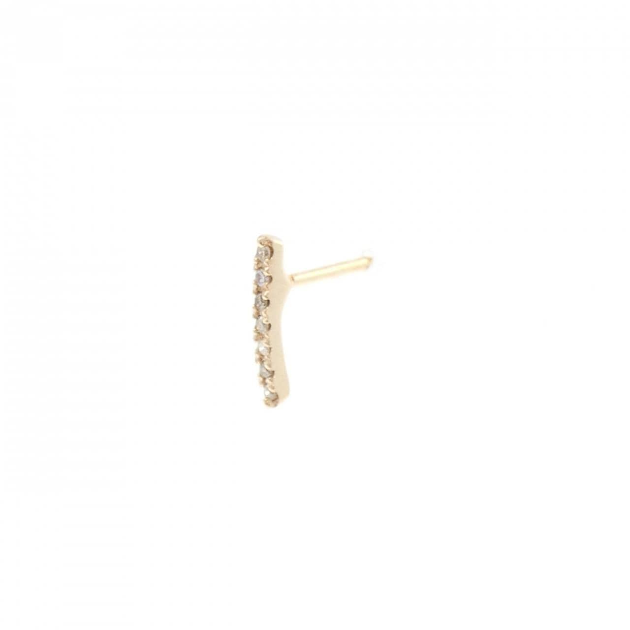 ヒロタカ ステープル ピアス 0.03CT 片耳