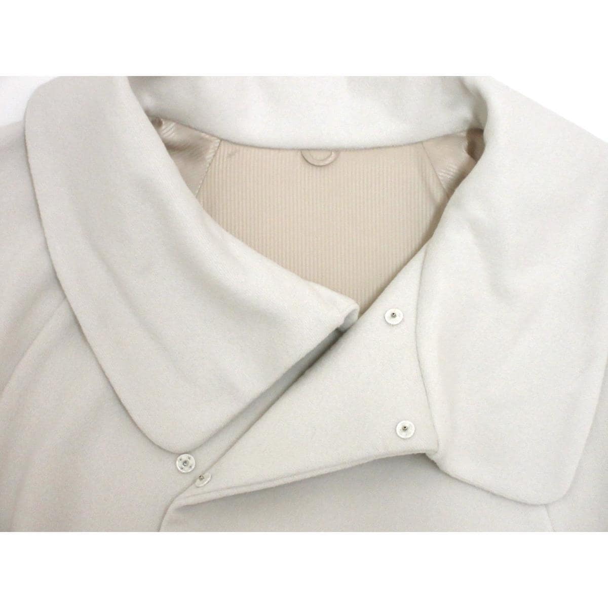 【新品】お洒落コート アンゴラ混ロールカラーコート