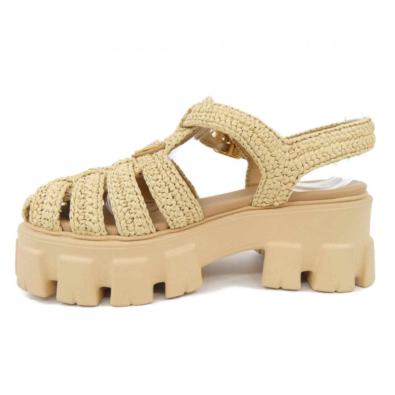プラダ PRADA トライアングルロゴ 1X138N モノリス クロシェ サンダル