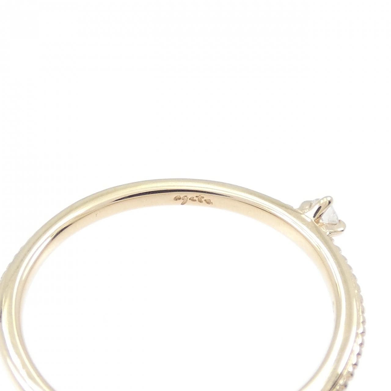 アガット ダイヤモンド リング 0.03CT