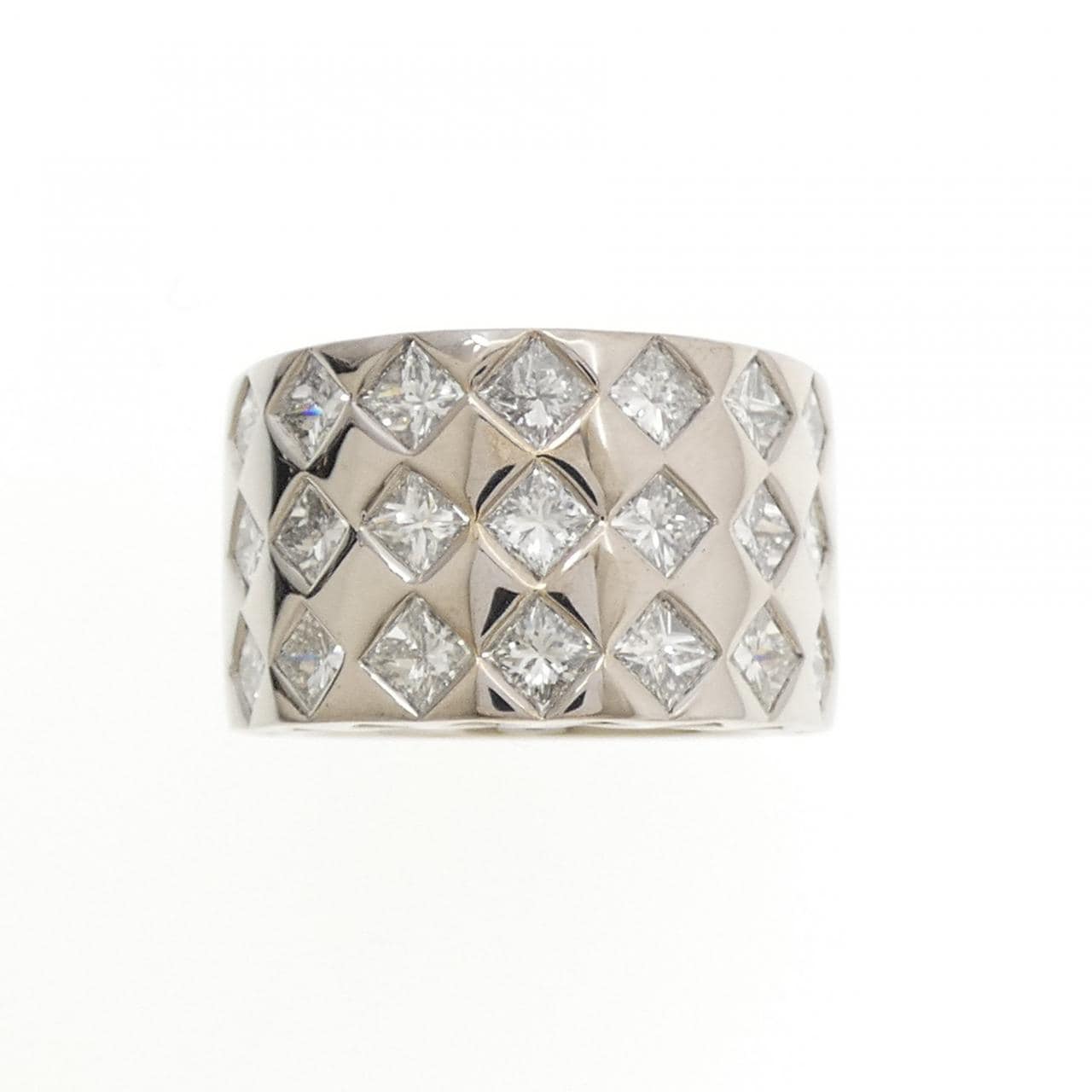 K18WG ダイヤモンド リング 5.29CT