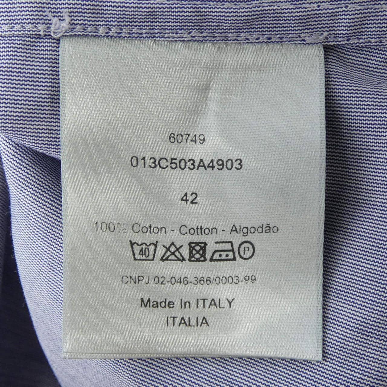 ディオール DIOR 013C503A4903 S／Sシャツ