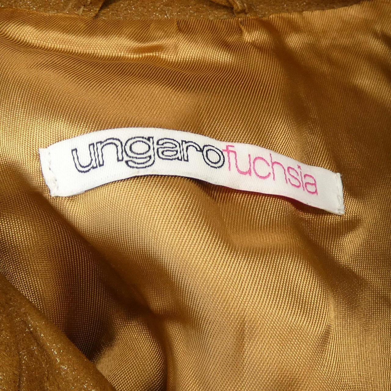 ungaro fuchsia レザーコート