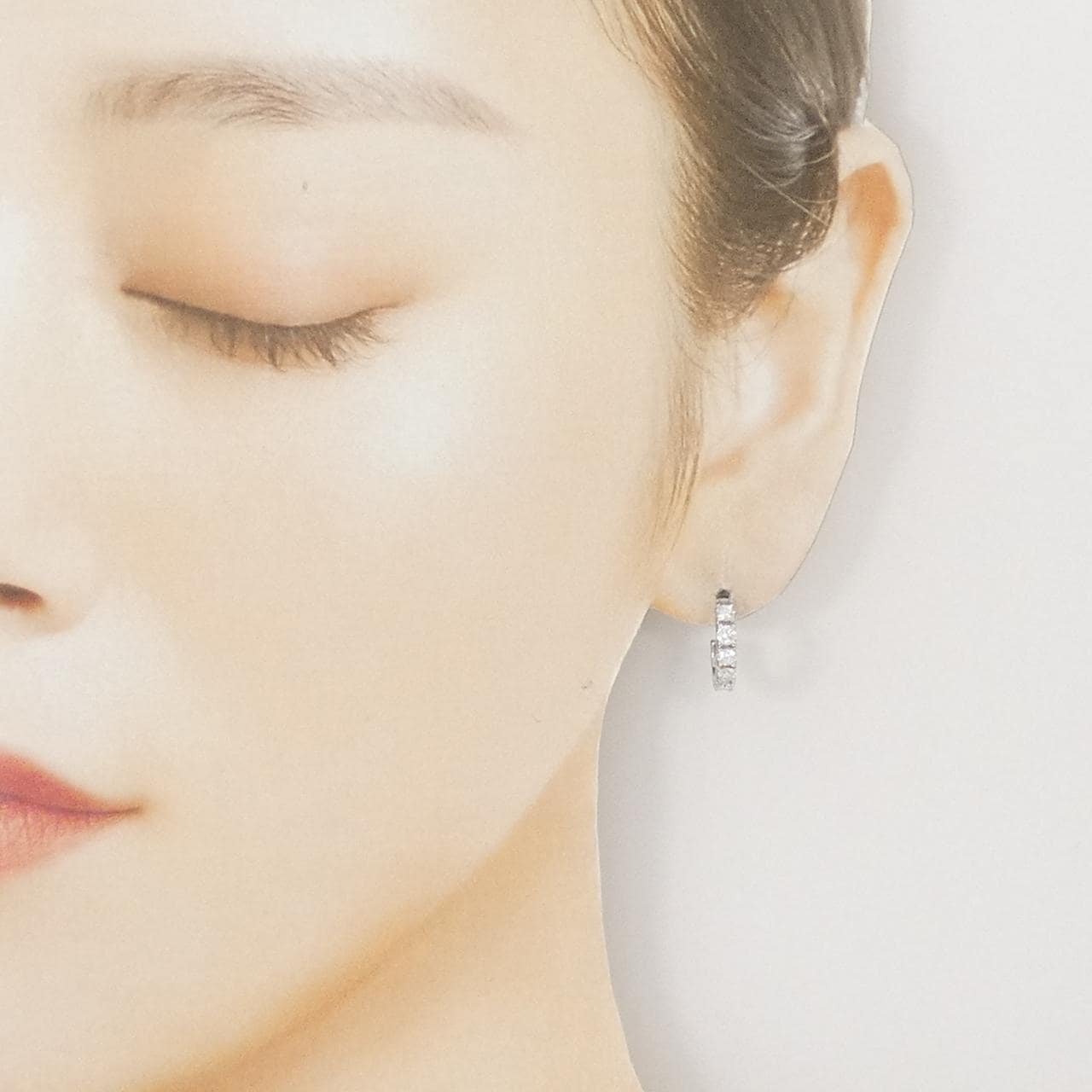 PT900 ダイヤモンド ピアス 1.00CT