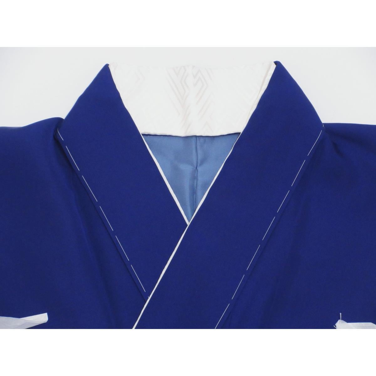 【未使用品】男物　羽二重　紋名不明　きもの・羽織・長襦袢　３点セット