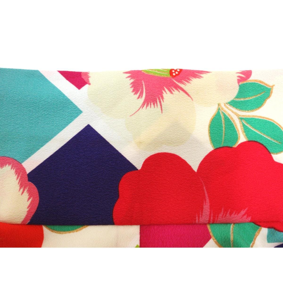 化繊　二尺袖　ショート丈　キスミス