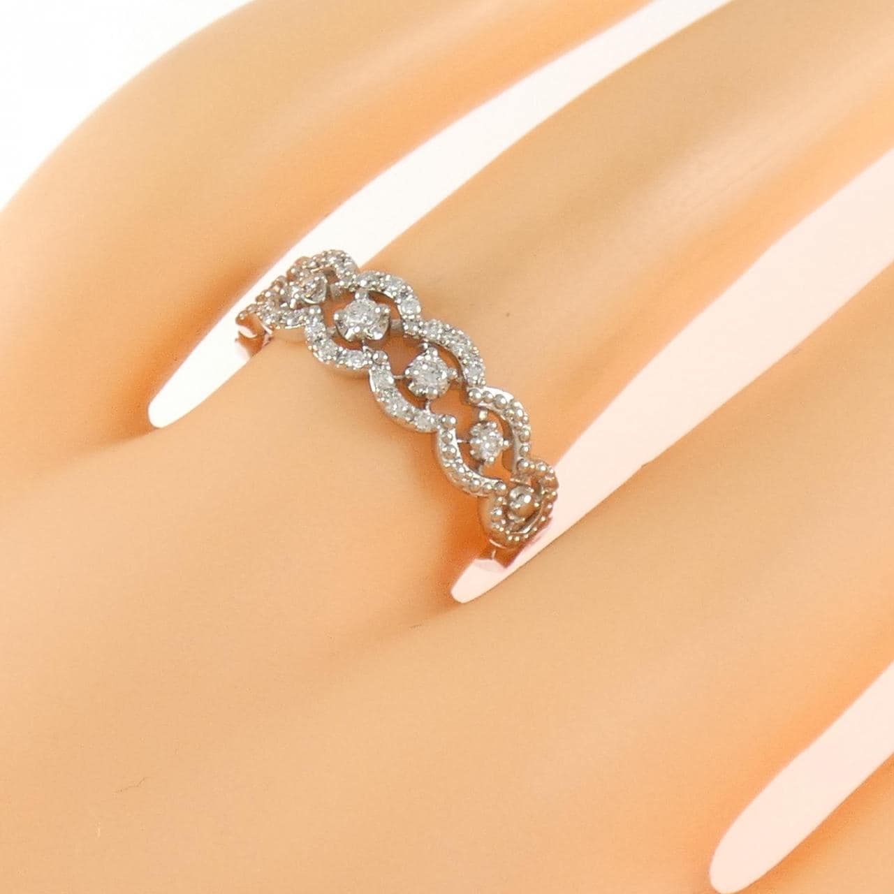 PT950 ダイヤモンド リング 0.18CT