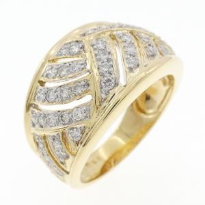 K18YG/K18WG ダイヤモンド リング 0.50CT