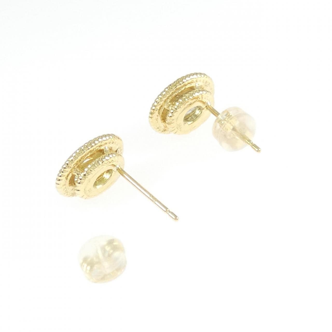 K18YG アクアマリン ピアス