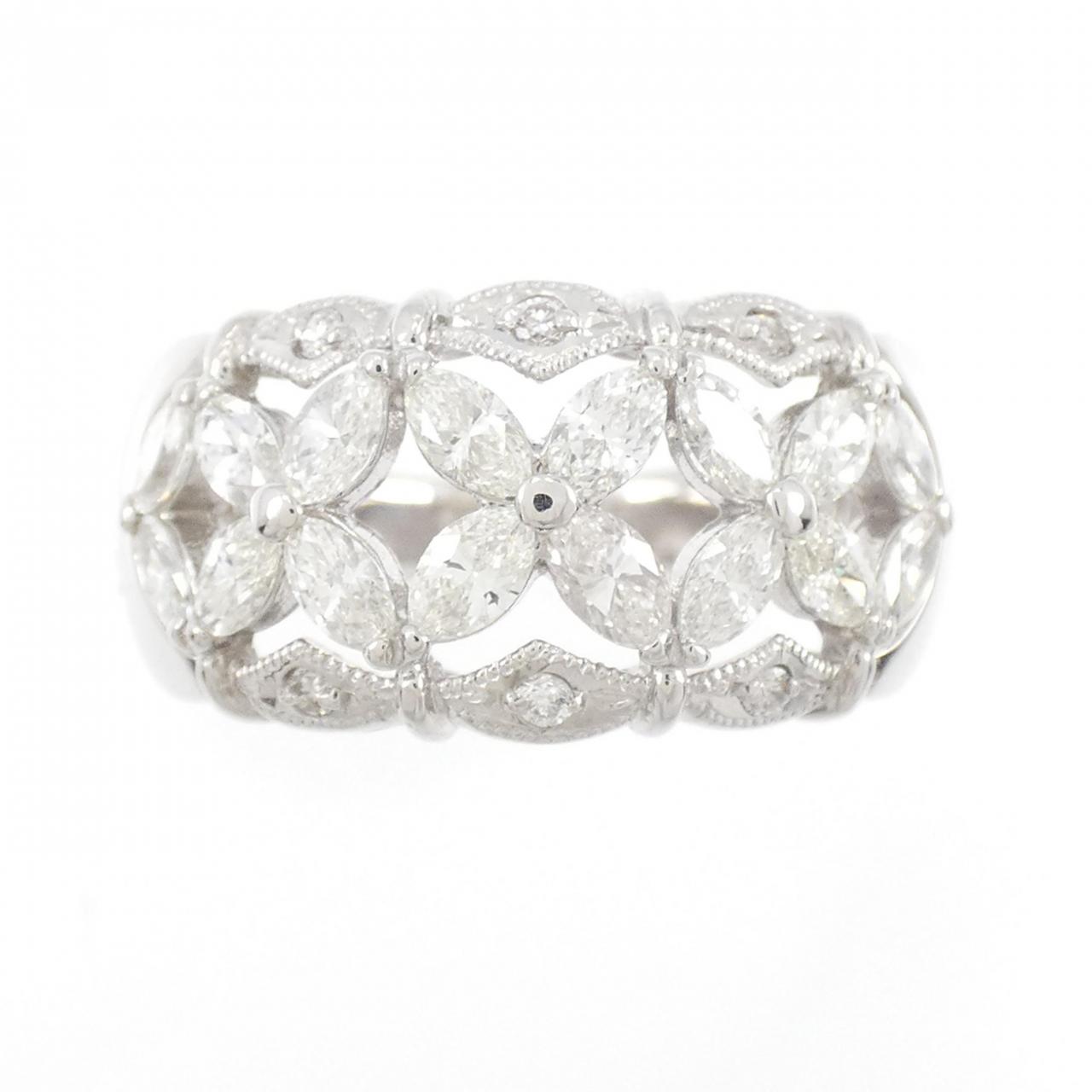 PT フラワー ダイヤモンド リング 1.12CT