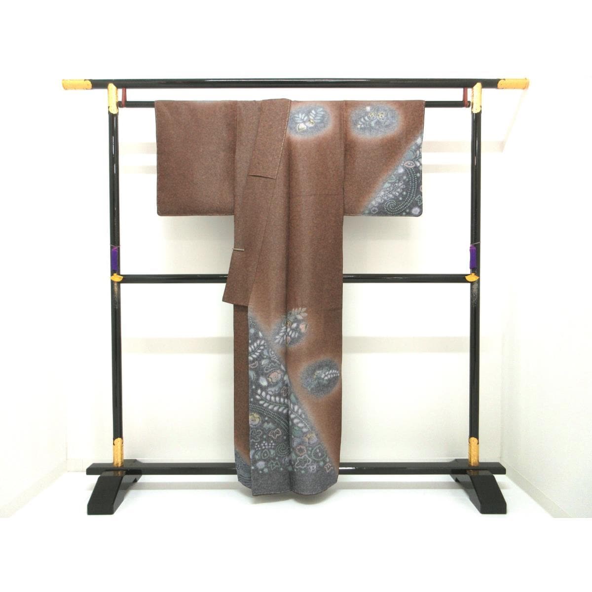 訪問着　銀通し絞り加工　Ｓサイズ