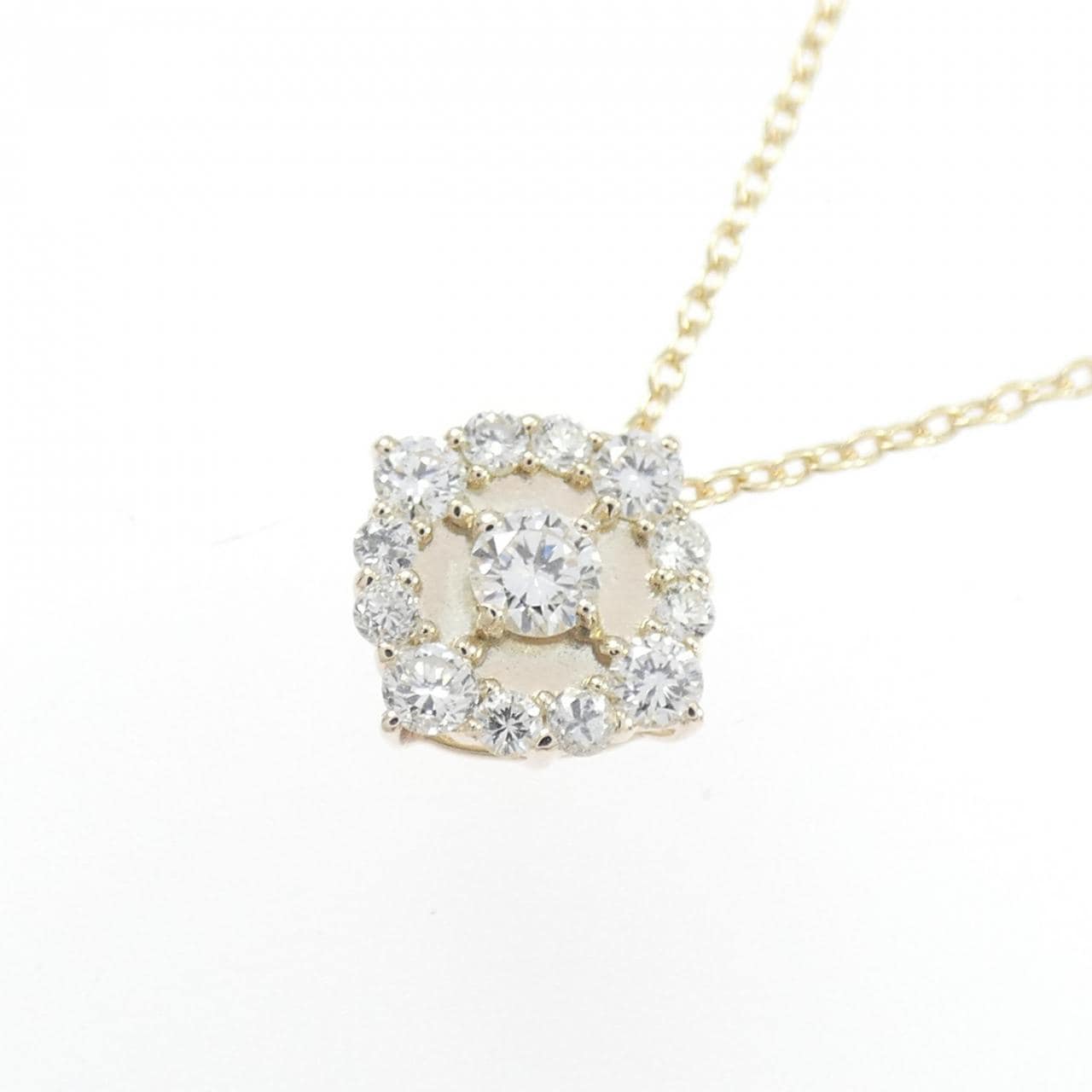 【リメイク】K10YG ダイヤモンド ネックレス 0.20CT