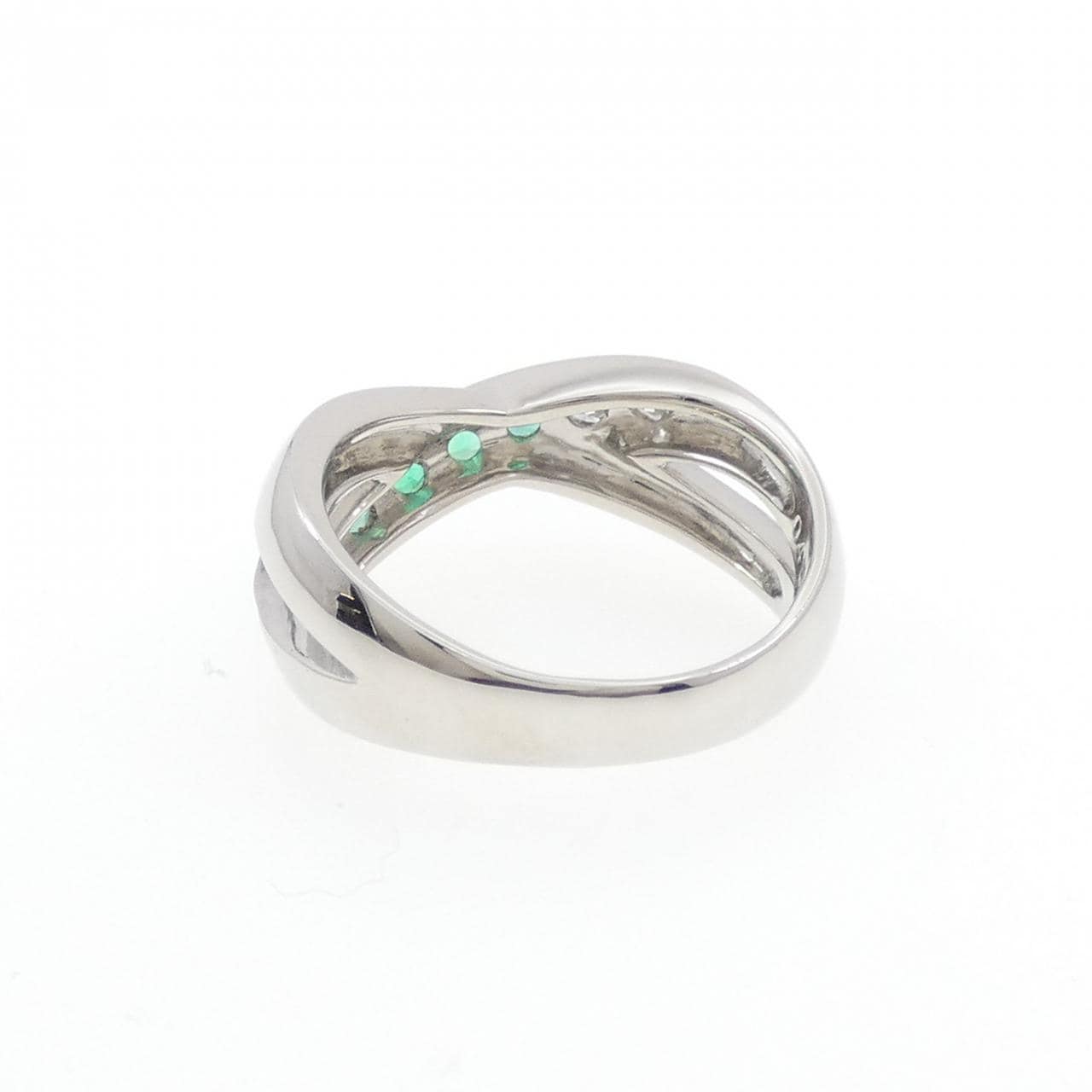 PT900 エメラルド リング 0.40CT