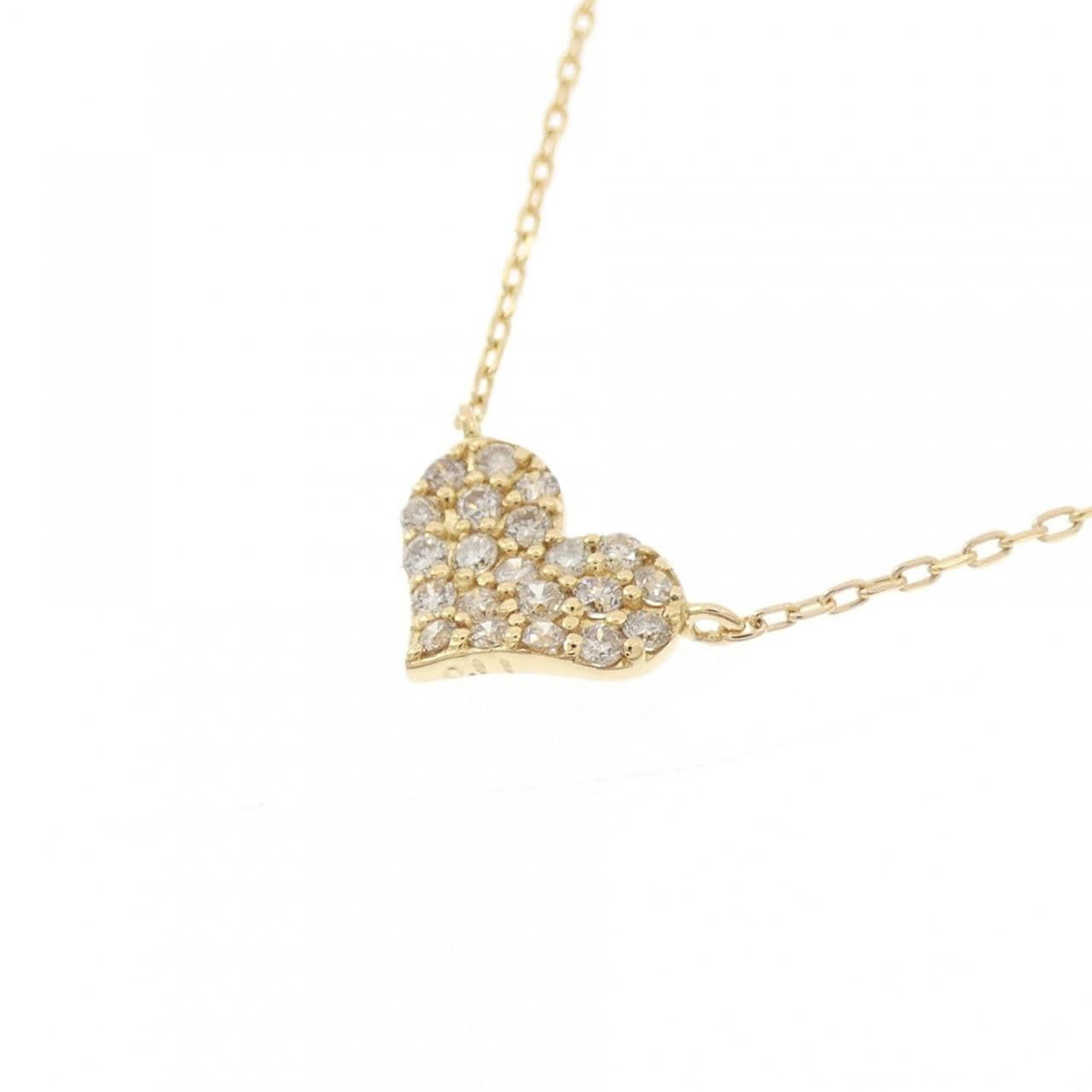 サマンサティアラ ハート ダイヤモンド ネックレス 0.11CT