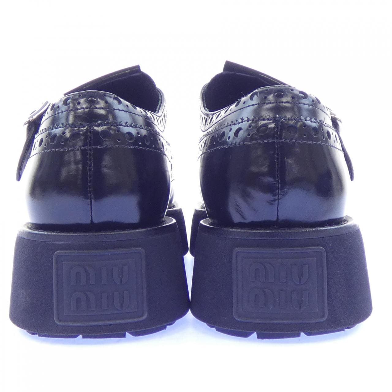 ミュウミュウ MIU MIU ウイングチップ シューズ