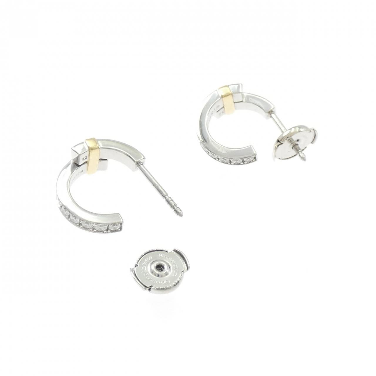 ティファニー エッジ フープ ピアス 0.74CT