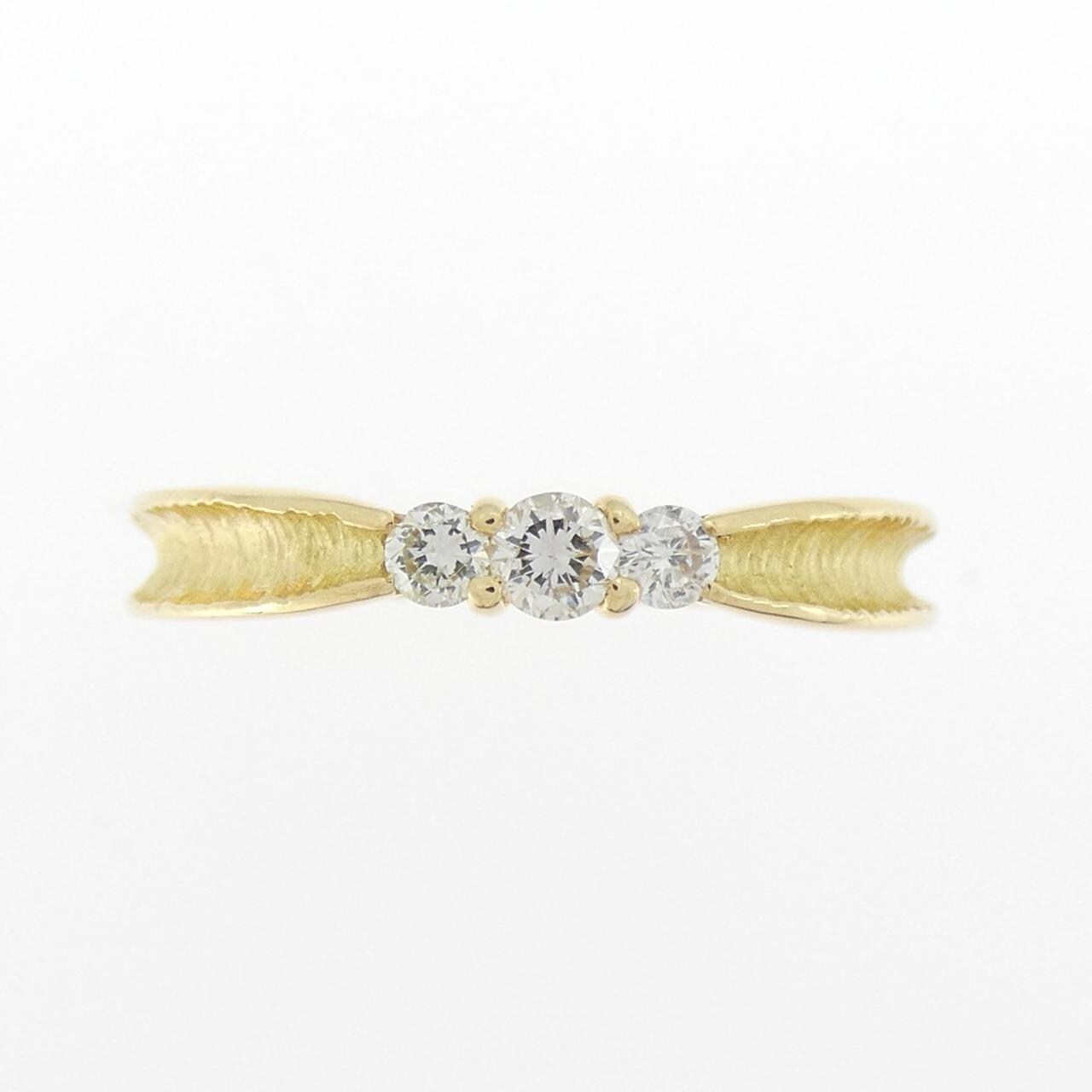 K18YG ダイヤモンド リング 0.18CT