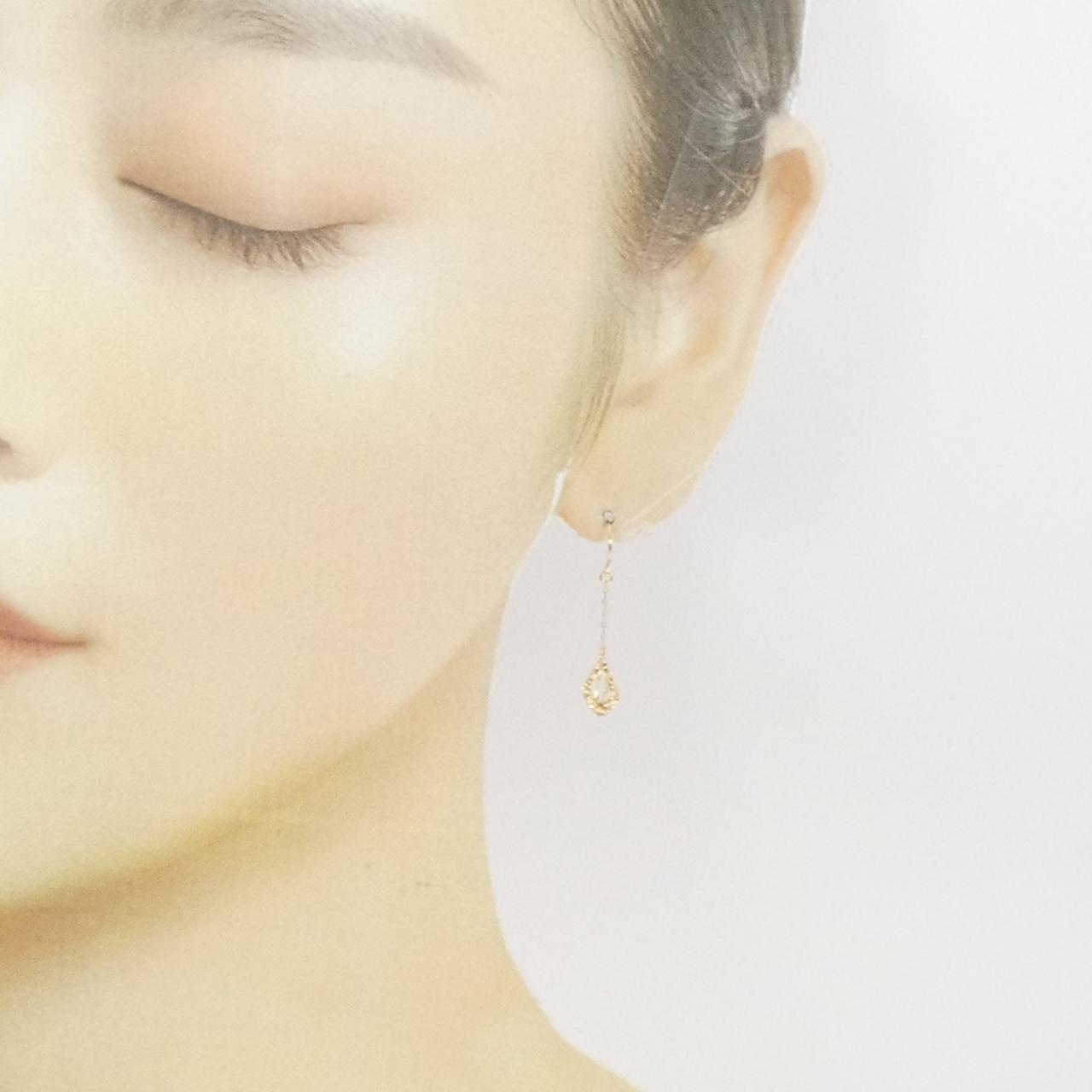 K18YG earrings