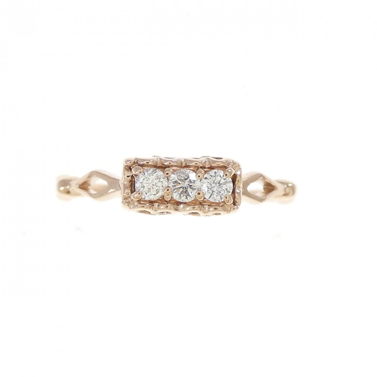 K10PG ダイヤモンド リング 0.10CT