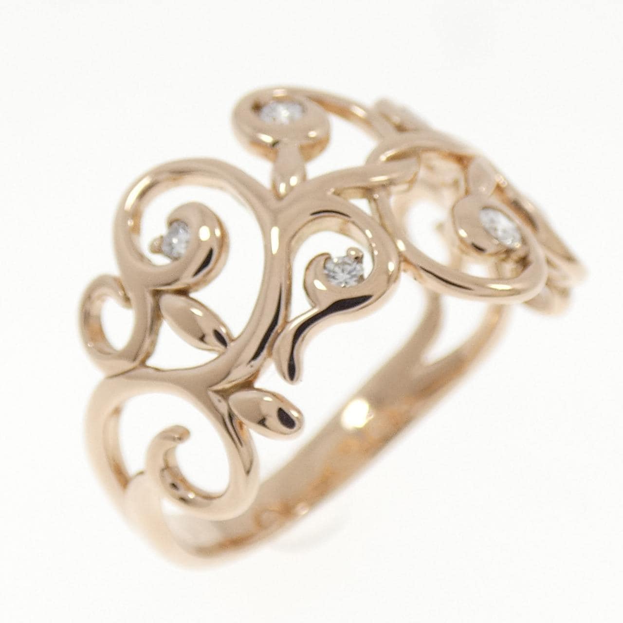 K18PG ダイヤモンド リング 0.10CT