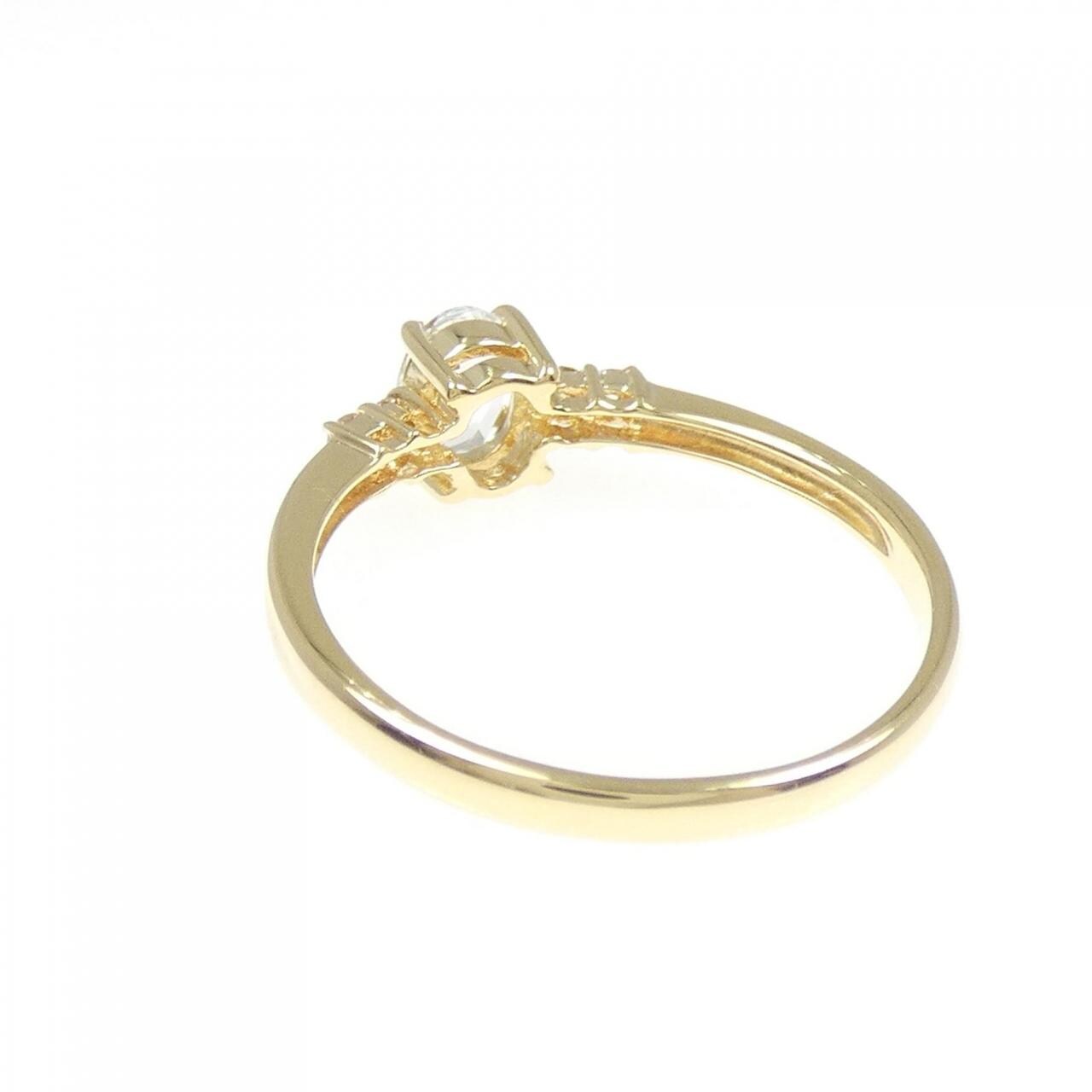 K18YG アクアマリン リング