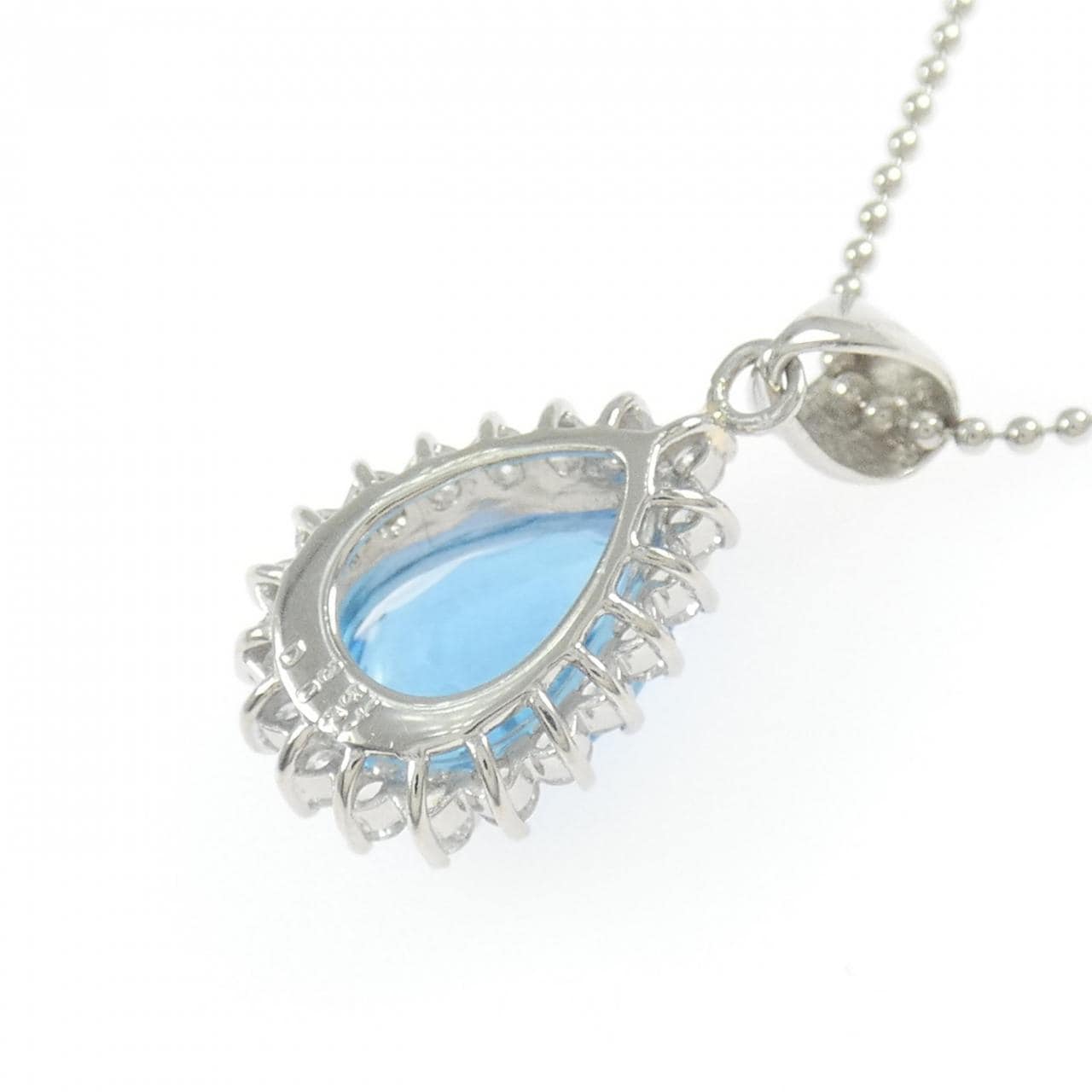 PT900/PT850 ブルートパーズ ネックレス 3.54CT