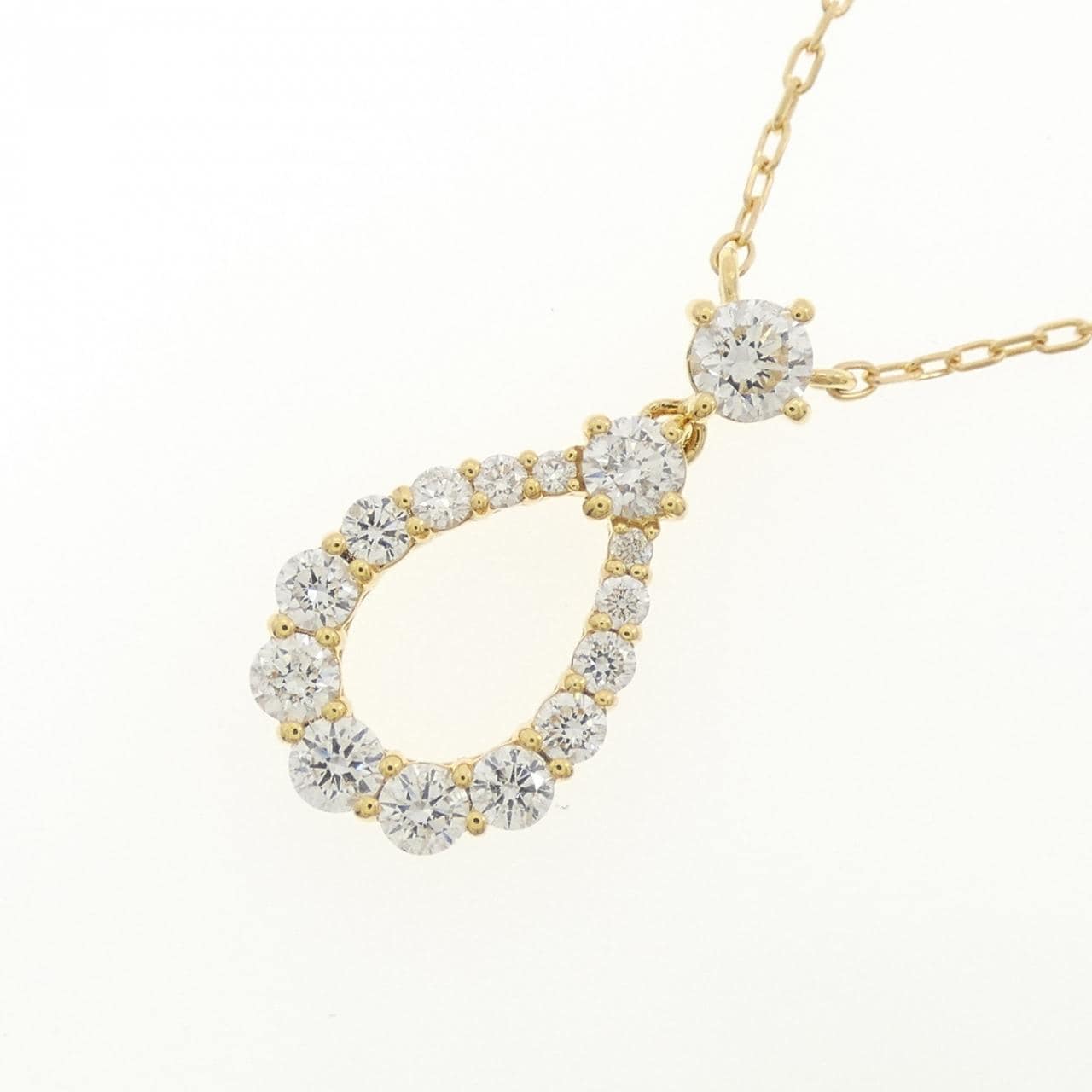 K18YG ダイヤモンド ネックレス 1.04CT