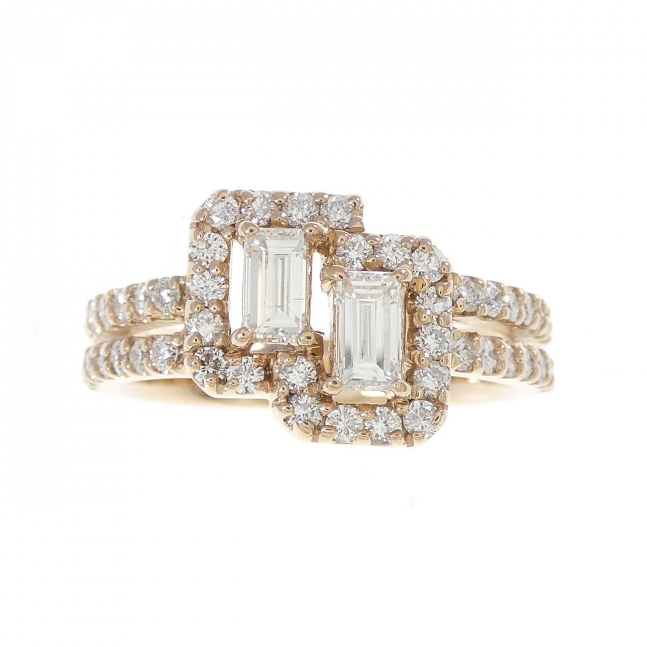 K18PG ダイヤモンド リング 1.00CT