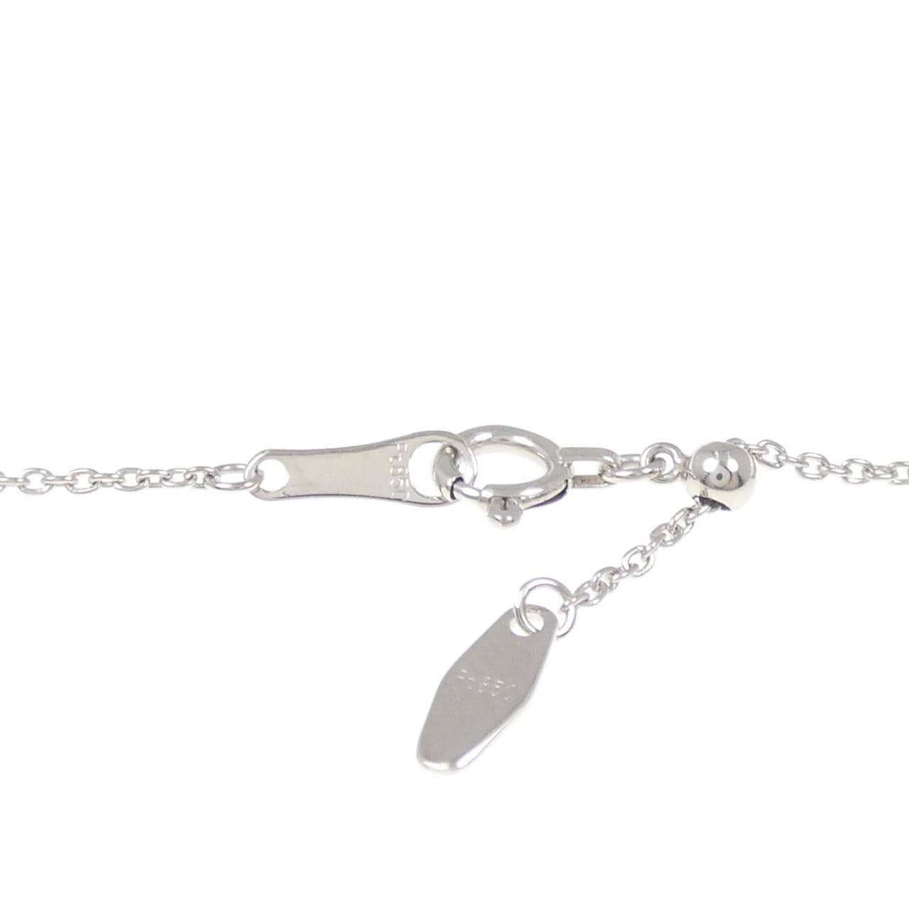 PT900/PT850 ローズ ダイヤモンド ネックレス 0.22CT