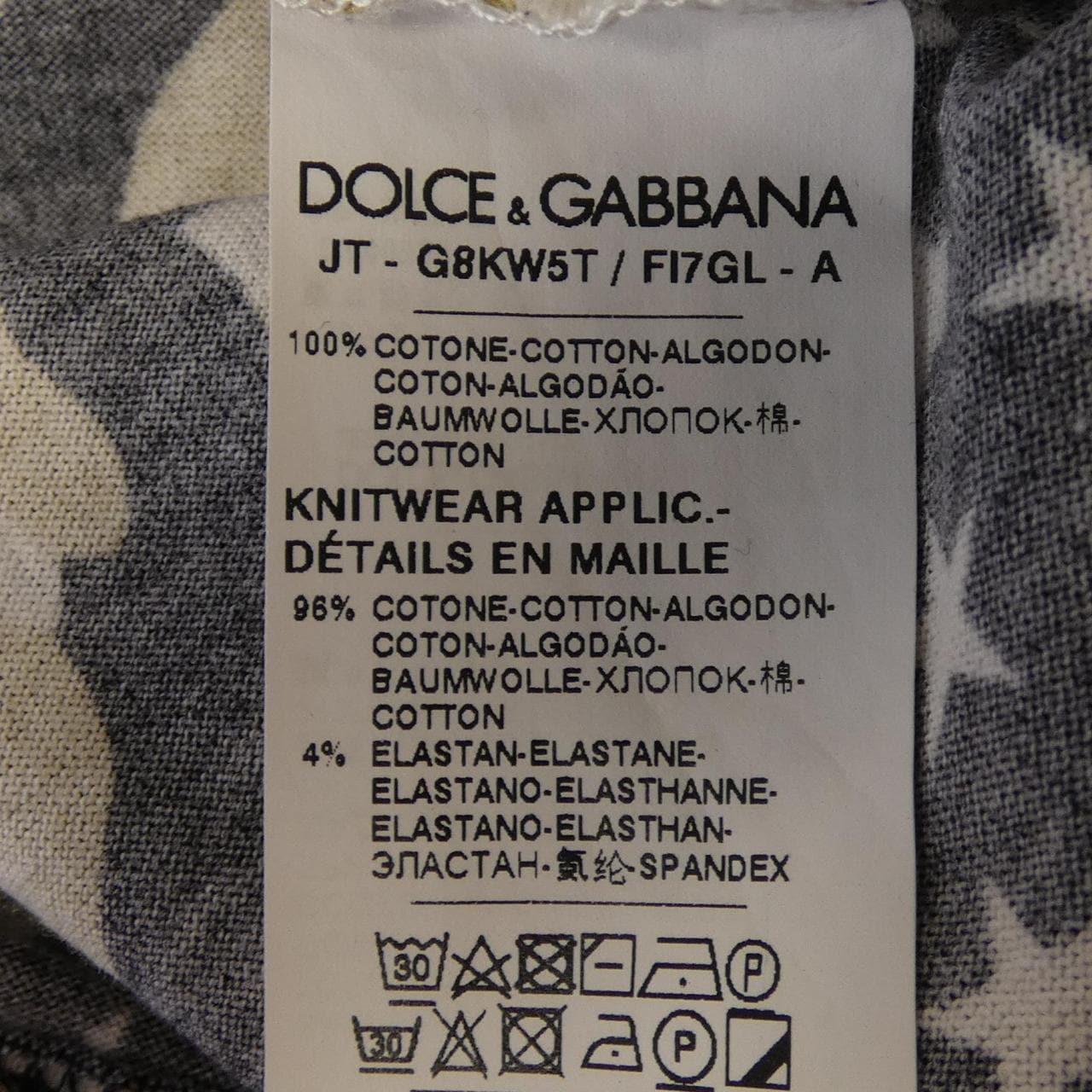 ドルチェアンドガッバーナ DOLCE&GABBANA G8KW5T/F17GL Tシャツ