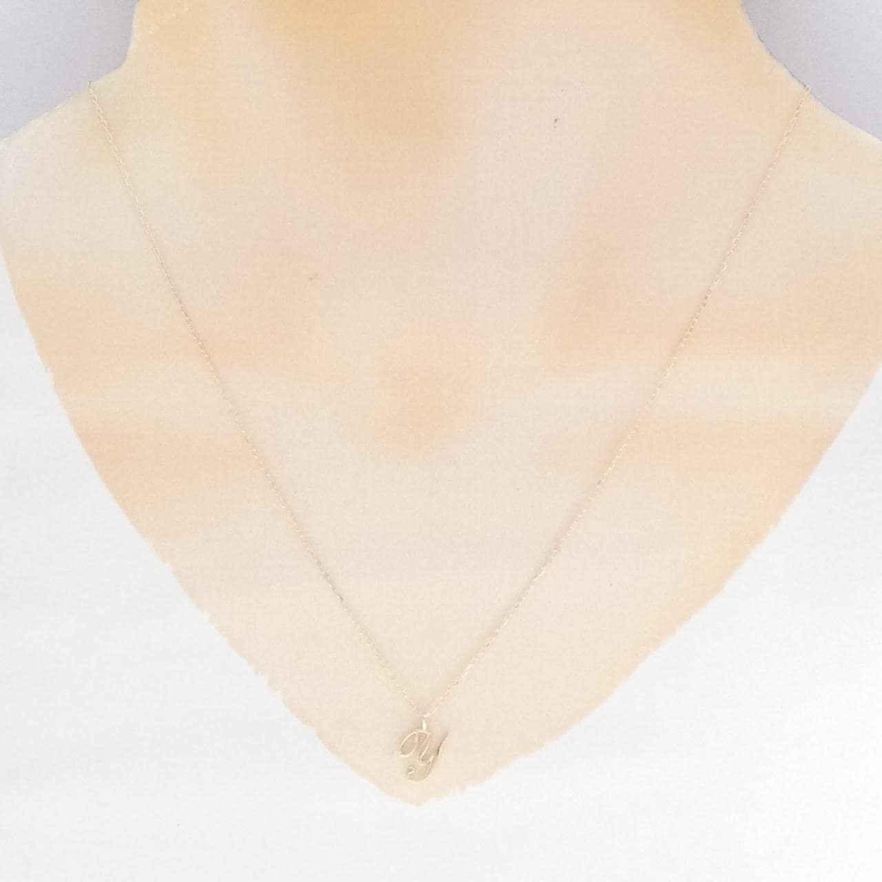 K10YG イニシャルY ネックレス