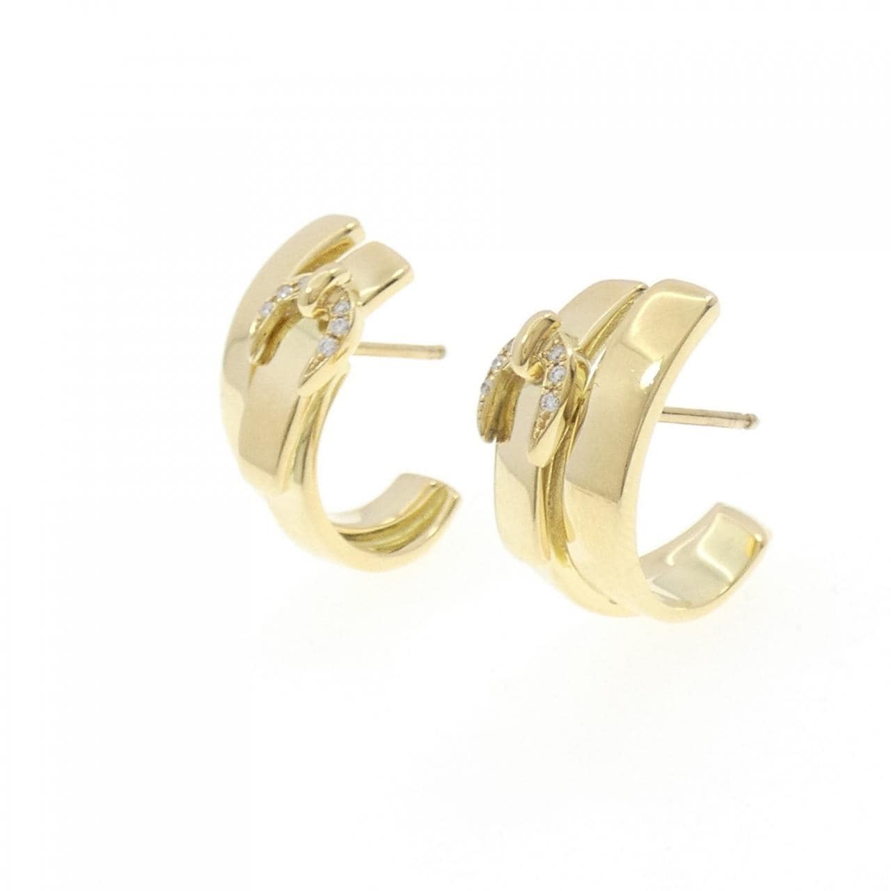 [vintage] HERMES Diamond earrings