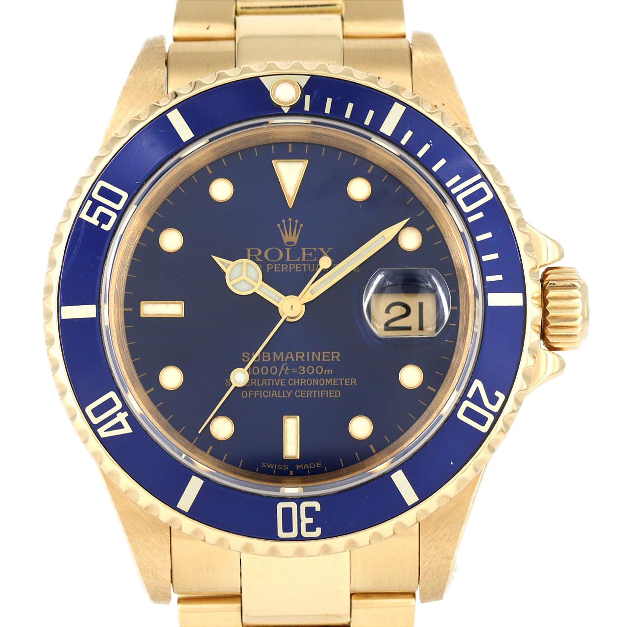 【ノーメンテナンス還元価格】ロレックス サブマリーナー 16618 YG 自動巻 P番