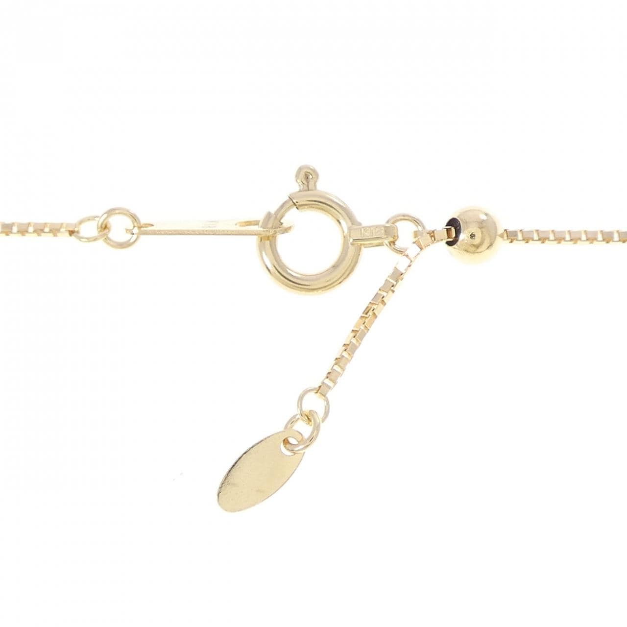 K18YG/K18WG クロス サファイヤ ネックレス 0.25CT