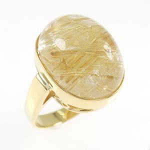 K18YG ルチルクオーツ リング