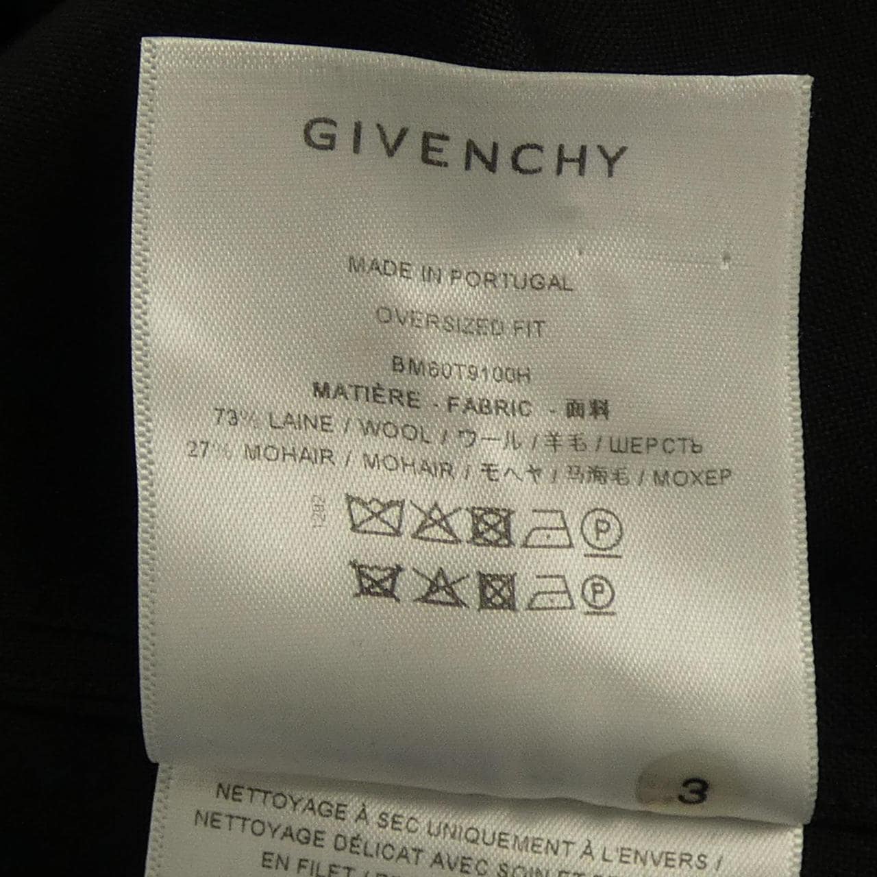 ジバンシー GIVENCHY BM60T9100H ジャケット
